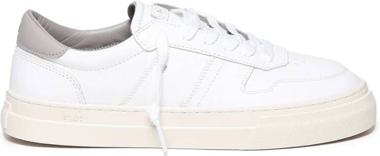 D.a.t.e. Platte Vetersluiting Sneakers Zwart Wit White Heren