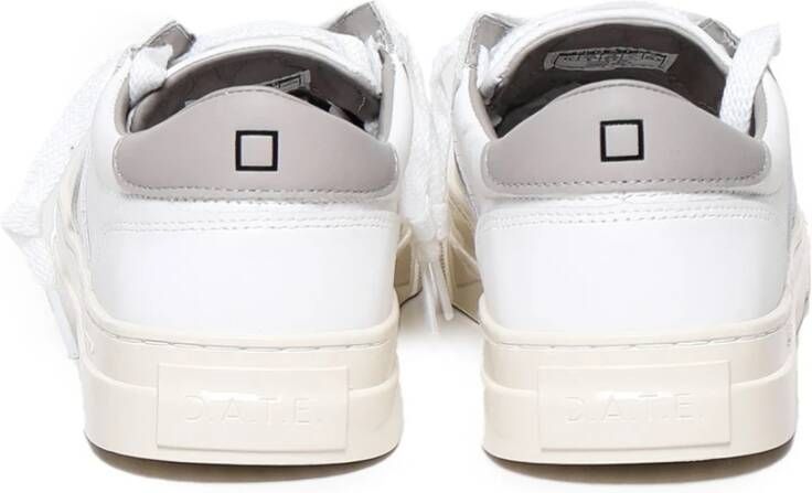 D.a.t.e. Platte Vetersluiting Sneakers Zwart Wit White Heren