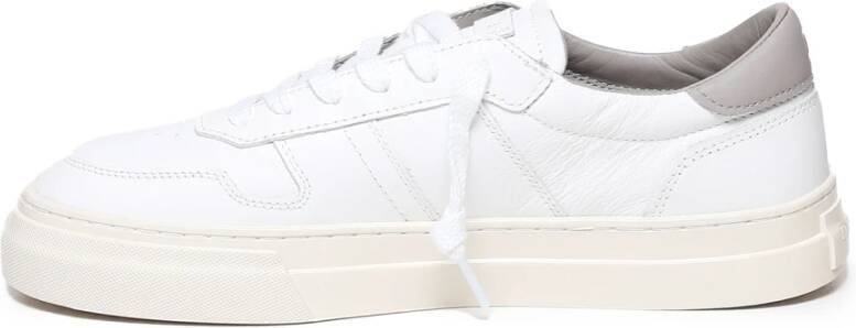 D.a.t.e. Platte Vetersluiting Sneakers Zwart Wit White Heren