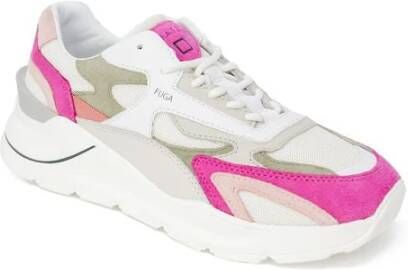 D.a.t.e. Roze Suède Sneaker Lente Zomer Collectie Pink Dames