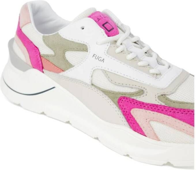 D.a.t.e. Roze Suède Sneaker Lente Zomer Collectie Pink Dames