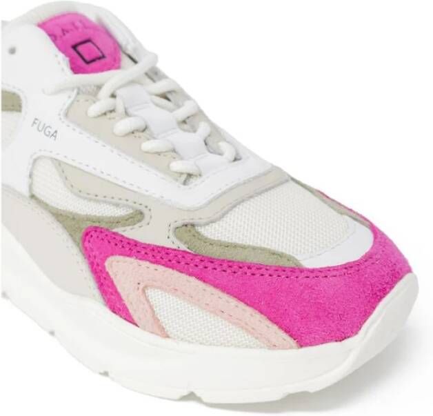 D.a.t.e. Roze Suède Sneaker Lente Zomer Collectie Pink Dames