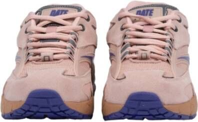 D.a.t.e. Sn23 Roze Suède en Stoffen Hardloopschoenen Roze Dames