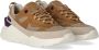 D.a.t.e. Beige Fuga Method Sneaker met Paarse Details Beige Dames - Thumbnail 2