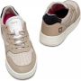 D.a.t.e. Beige Leren Lage Sneakers met Suède Details Beige Dames - Thumbnail 4