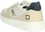 D.a.t.e. Beige Leren Lage Sneakers met Suède Details Beige Dames - Thumbnail 6