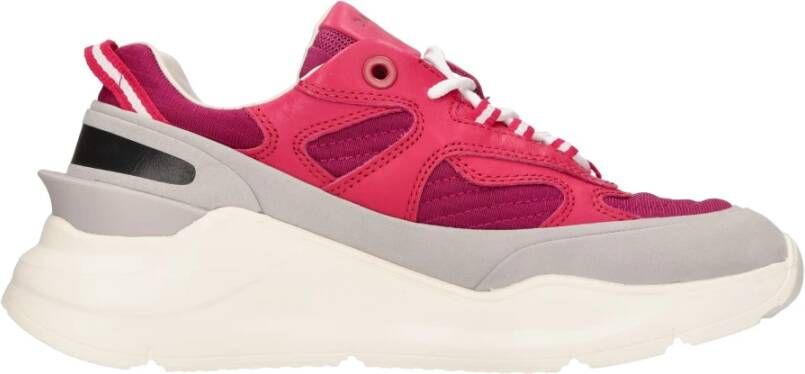 D.a.t.e. Sneakers Fuchsia Pink Heren