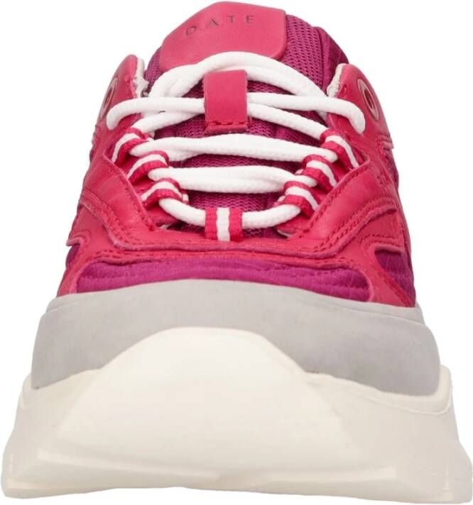 D.a.t.e. Sneakers Fuchsia Pink Heren