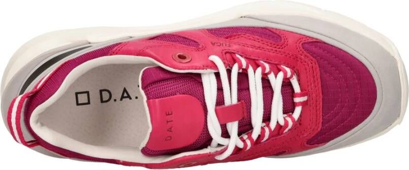 D.a.t.e. Sneakers Fuchsia Pink Heren