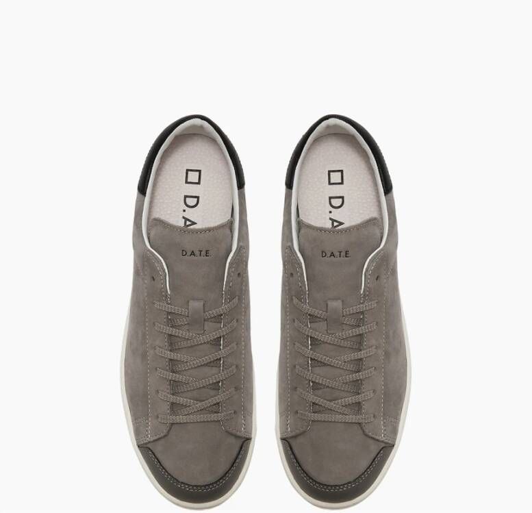 D.a.t.e. Lage Nubuck Sneakers in Stijlvol Grijs Heren