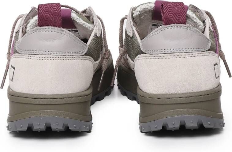 D.a.t.e. Sneakers met dikke zool en suède bovendetails in taupe paars Multicolor Dames