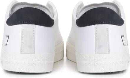 D.a.t.e. Sneakers van petroleumleer met uniek detail White Heren