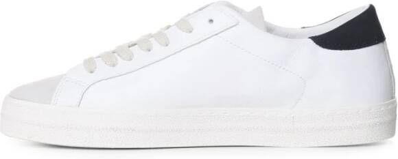 D.a.t.e. Sneakers van petroleumleer met uniek detail White Heren