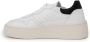 D.a.t.e. Witte Leren Sneakers Rubberen Zool Veters White Dames - Thumbnail 10