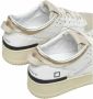 D.a.t.e. Sportieve Beige Leren Sneakers met Rubberen Zool Beige Dames - Thumbnail 4