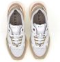 D.a.t.e. Witte Sneakers van Technische Stof met Wit Leer en Beige Nubuck Inzetstukken White Dames - Thumbnail 9