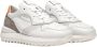 D.a.t.e. Witte hardloopsneaker met taupe accenten White Dames - Thumbnail 7