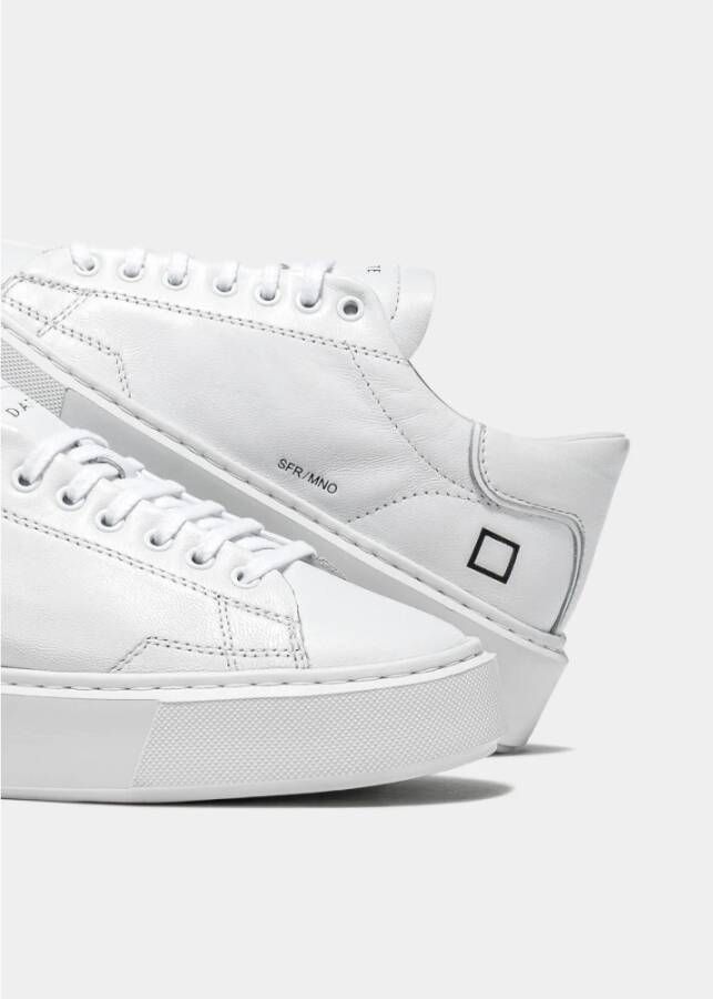 D.a.t.e. Witte Leren Lage Sneakers Model: Sfera Wit Dames