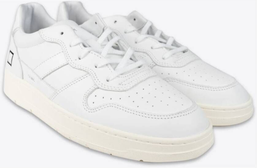 D.a.t.e. Witte Sneakers met Leren Hak Wit Heren