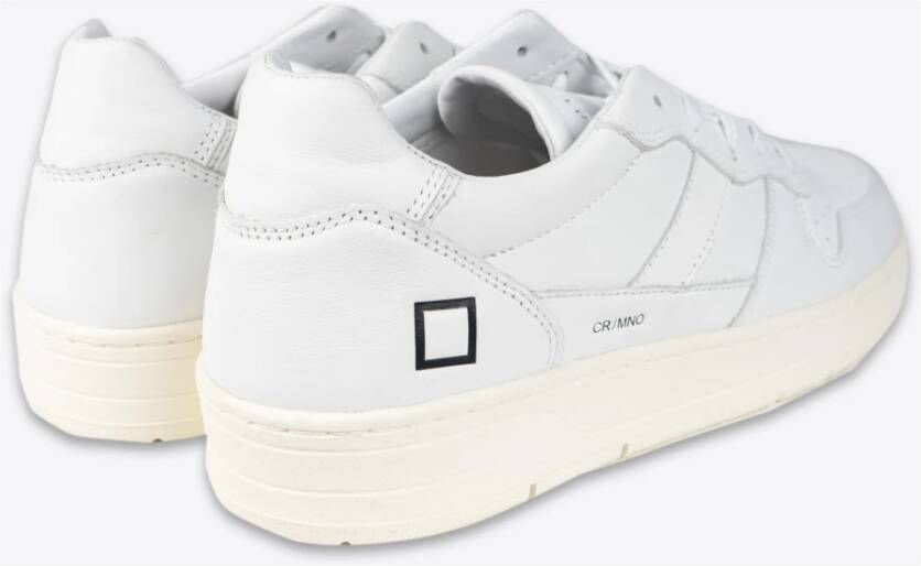 D.a.t.e. Witte Sneakers met Leren Hak Wit Heren