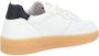 D.a.t.e. Witte sneakers met geperforeerde details White Heren - Thumbnail 4