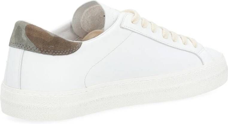 D.a.t.e. Lage Pop Hill Leren Sneakers Wit Heren