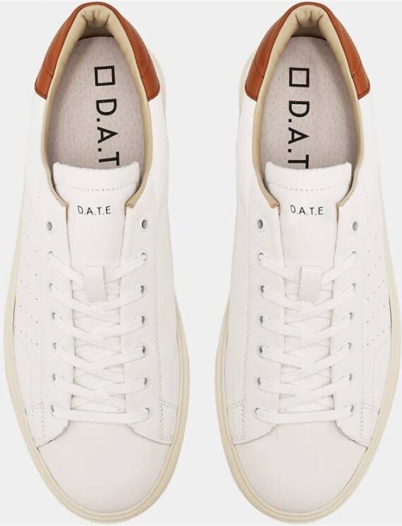 D.a.t.e. Hoogwaardige leren sneakers voor stijlvolle mannen Wit Heren