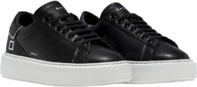 D.a.t.e. Lage leren sneakers Zwart Dames