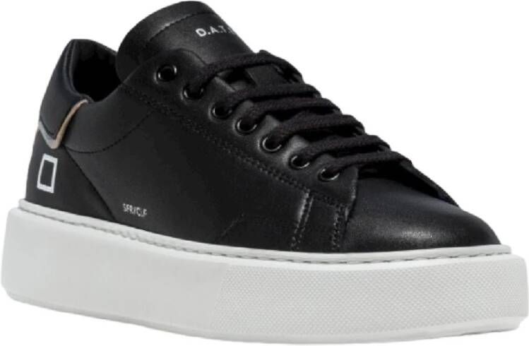 D.a.t.e. Lage leren sneakers Zwart Dames