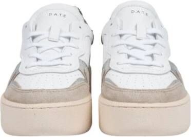 D.a.t.e. Step Calf Wit en Luipaard Sneakers Wit Dames