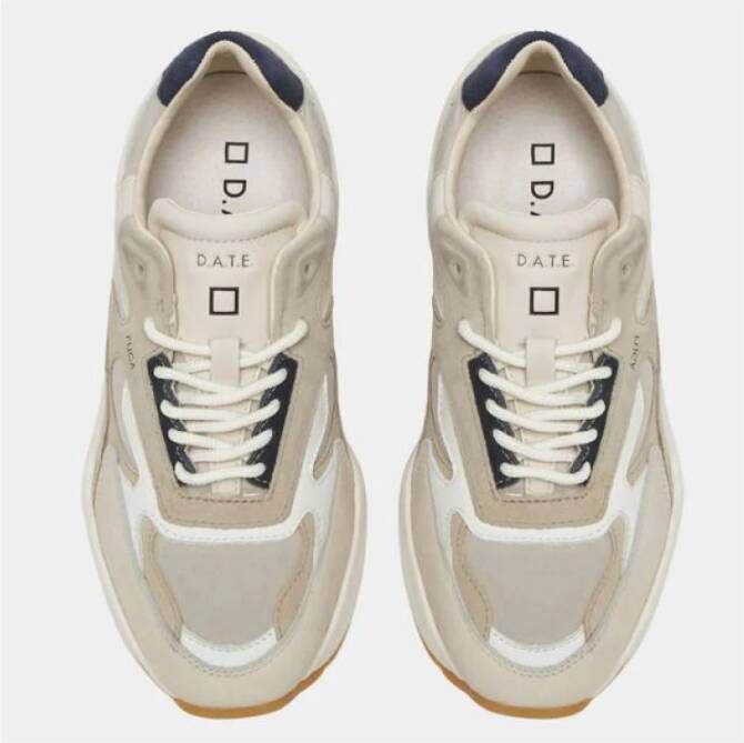 D.a.t.e. Stijlvolle Sneakers voor Mannen en Vrouwen Beige Dames