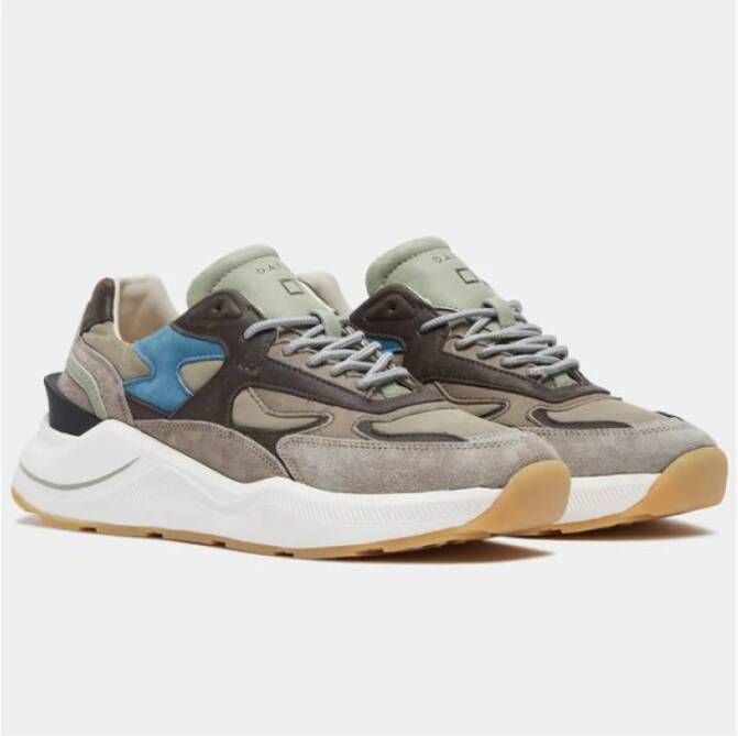 D.a.t.e. Stijlvolle Sneakers voor Mannen en Vrouwen Beige Heren