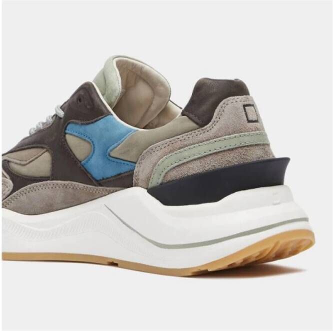 D.a.t.e. Stijlvolle Sneakers voor Mannen en Vrouwen Beige Heren