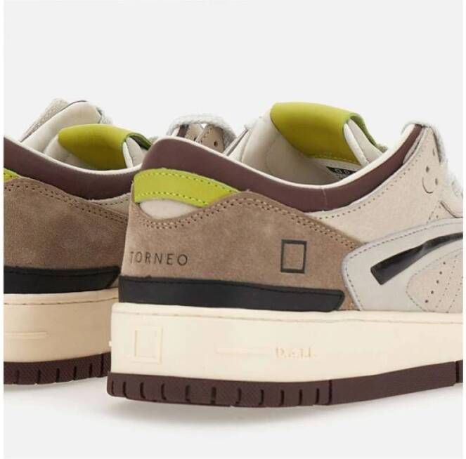 D.a.t.e. Stijlvolle Sneakers voor Mannen en Vrouwen Beige Heren