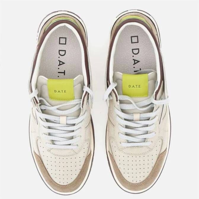 D.a.t.e. Stijlvolle Sneakers voor Mannen en Vrouwen Beige Heren