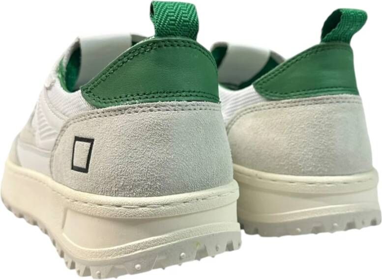 D.a.t.e. Suède sneaker met witte details White Heren