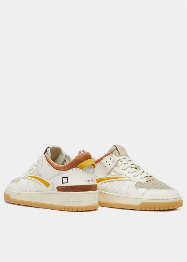 D.a.t.e. Torneo Beige Sneakers White Heren