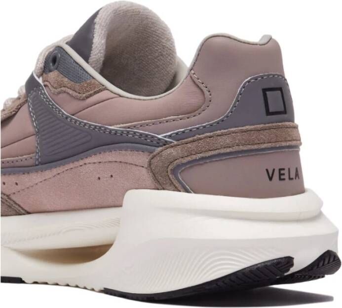 D.a.t.e. Vela Mono Leren Sneakers Brown Dames