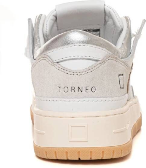 D.a.t.e. Veterschoenen Torneo Sneakers met Logo Detail Beige Dames