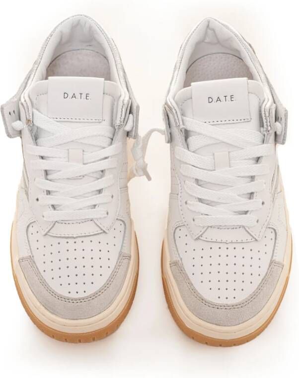 D.a.t.e. Veterschoenen Torneo Sneakers met Logo Detail Beige Dames