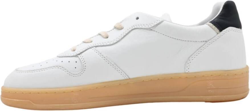 D.a.t.e. Wit-Blauw Court Basic Sneakers White Heren