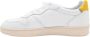 D.a.t.e. Wit-Gele Court Sneakers voor Mannen White Heren - Thumbnail 2