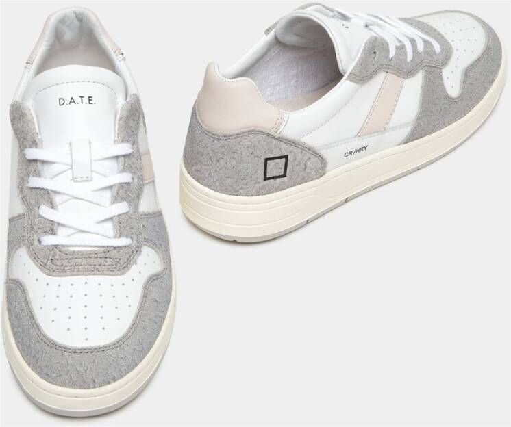 D.a.t.e. Wit-Grijs Court 2.0 Damesschoenen Gray Dames