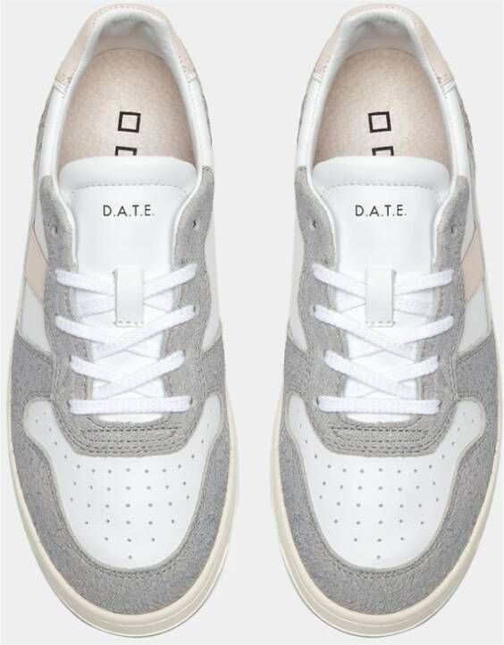 D.a.t.e. Wit-Grijs Court 2.0 Damesschoenen Gray Dames