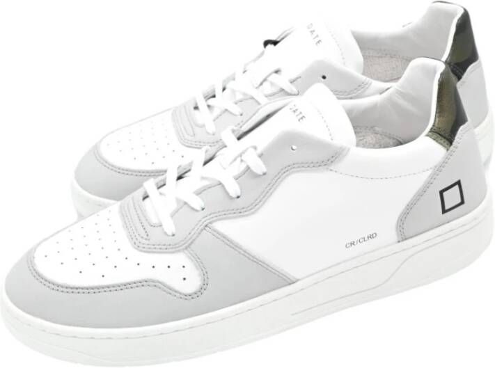 D.a.t.e. Wit Grijs Court Workshop Sneakers White Heren