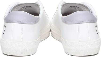 D.a.t.e. Wit Lila Leren Sneakers Italië Gemaakt White Dames