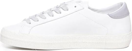 D.a.t.e. Wit Lila Leren Sneakers Italië Gemaakt White Dames