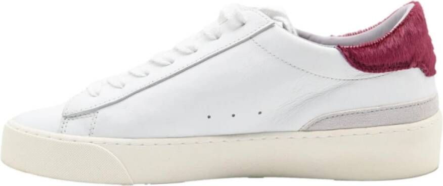 D.a.t.e. Wit Paarse Sonica Sneakers White Heren