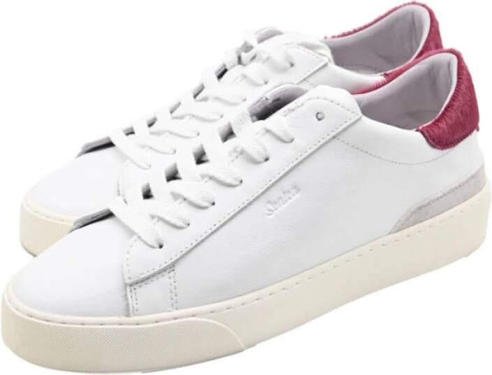 D.a.t.e. Wit Paarse Sonica Sneakers White Heren