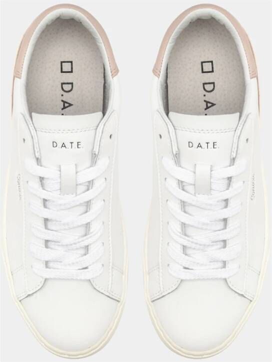 D.a.t.e. Wit-Roze Dames Sneakers White Dames